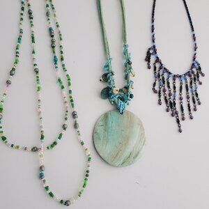 Boho Jewellery 3pc Bundle Festival Beachy Coastal Resortwear Beaded Shell